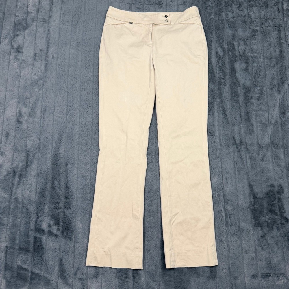 White House Black Market Legacy Sleek Boot Khaki Beige Pants Womens 0R
